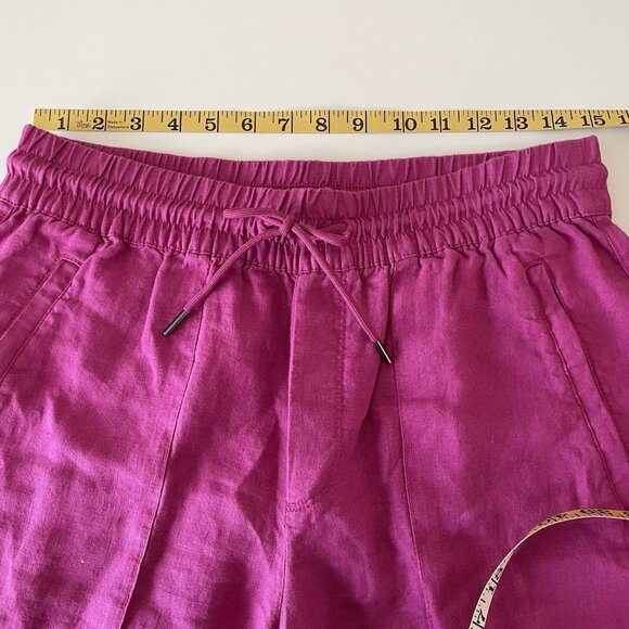 ATHLETA Retreat Linen Wide Leg Pant Size S Beachy Lagenlook Boho Travel Resort - Picture 4 of 11